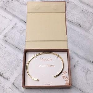 LA Rocks forever friends gold cuff bracelet new in box